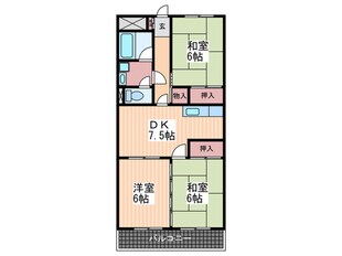 第２鈴峰ビルの物件間取画像